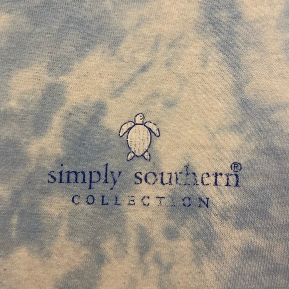 Simply Southern Tie Dye Pink and Blue Turtle T shirt - Picture 2 of 3